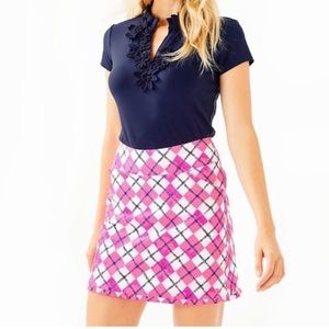 ⛳️🩷 Lilly Pulitzer Luxletic Monica Argyle Golf Skort